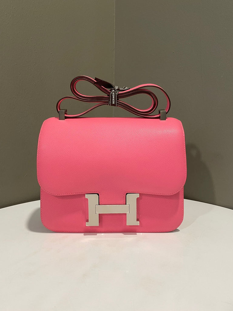 Hermes Constance 24 Rose Azalee Evercolor