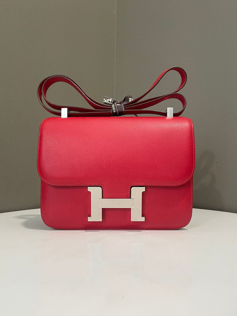 Hermes Constance 24 Rouge Casaque Epsom