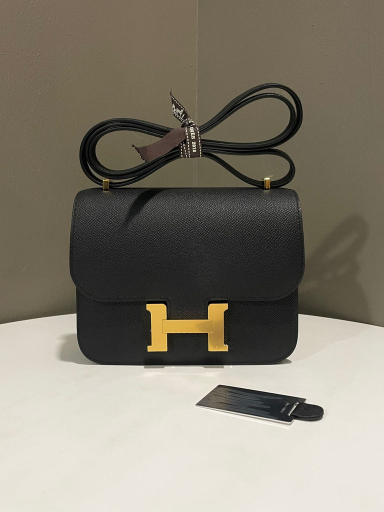 Hermes Constance Mirror 18 Black Noir Epsom