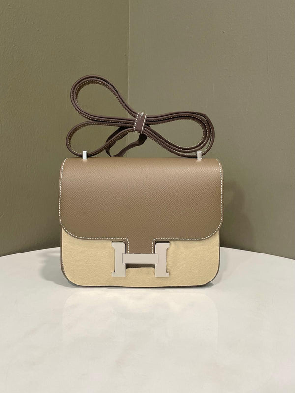 Hermes Constance Mirror 18 Etoupe Epsom