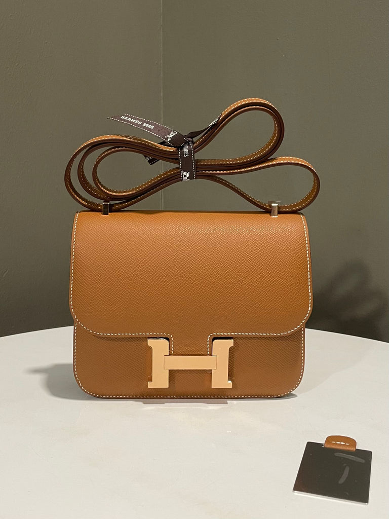 Hermes Constance Mirror 18 Gold Epsom