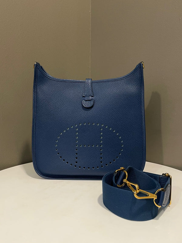 Hermes Evelyne 29 PM Deep Blue Clemence