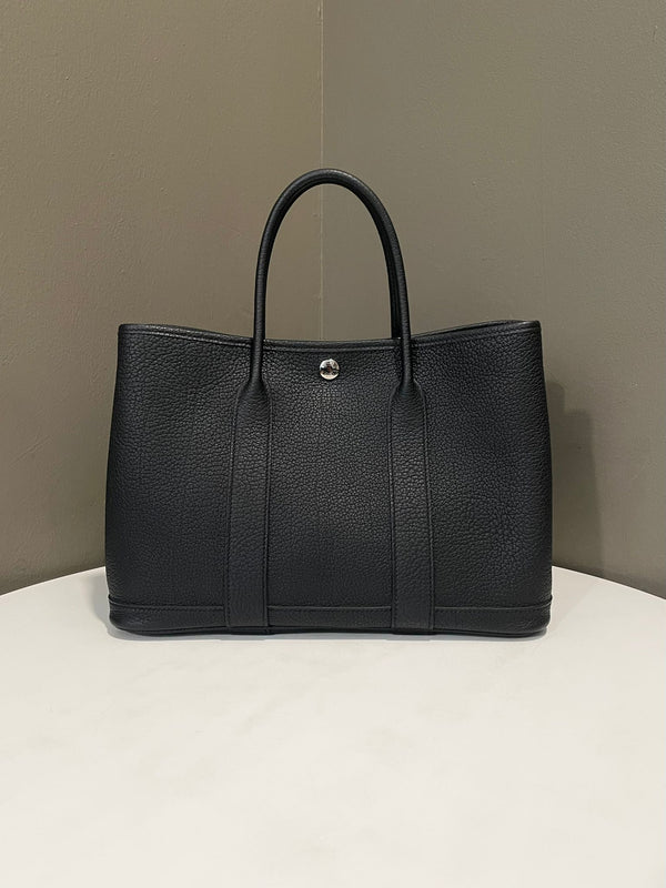 Hermes Garden Party 30 Black Noir Negonda