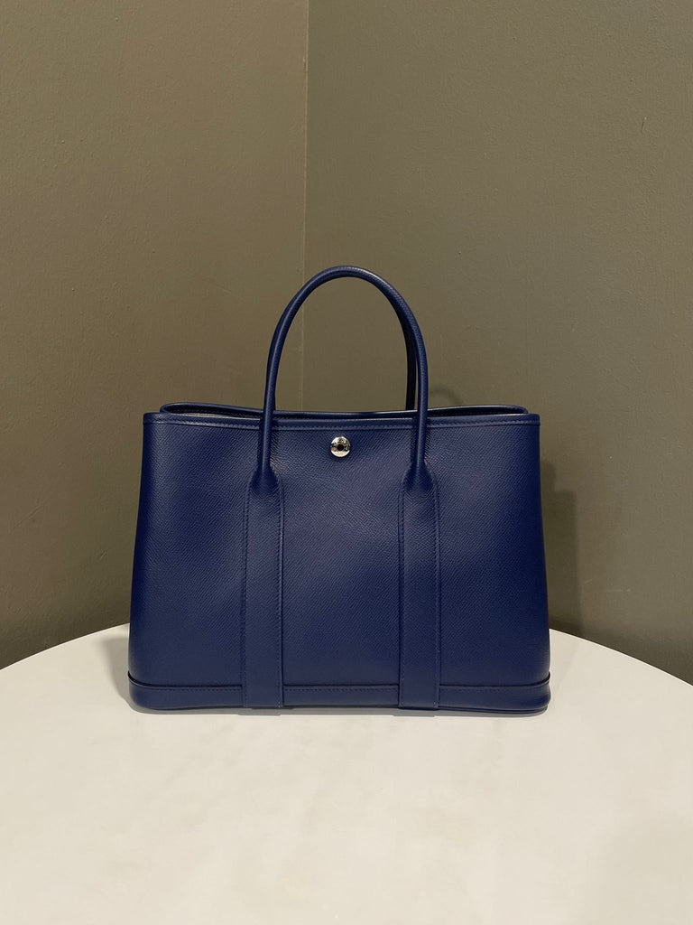 Hermes Garden Party 30 Bleu Saphir Epsom