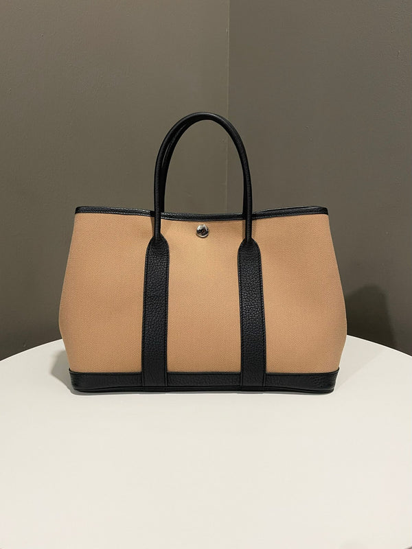 Hermes Garden Party 30
Chai Toile / Noir Negonda