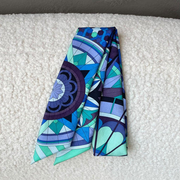 Hermes Geometric Pattern Twilly