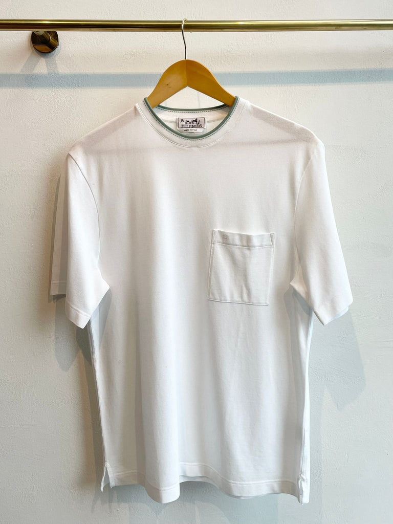 Hermes "H" embroidered T-Shirt White
