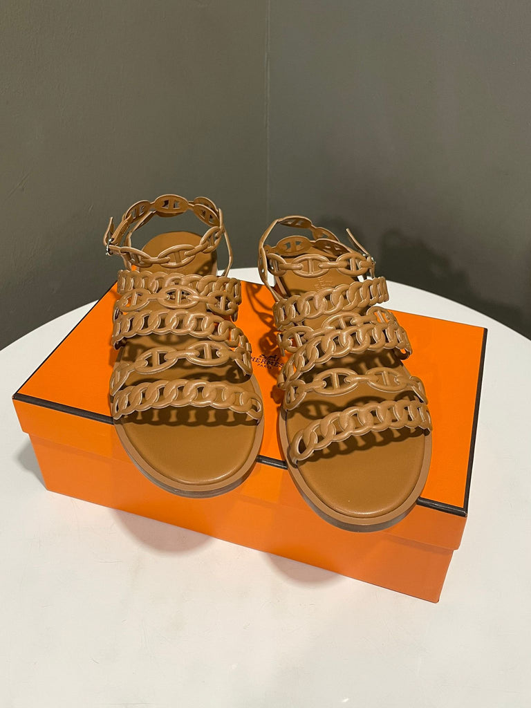 Hermes Kalliste Sandal Natural Size 37.5