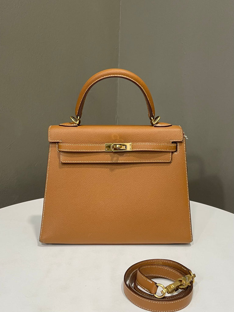 Hermes Kelly 25 Sellier Gold Epsom