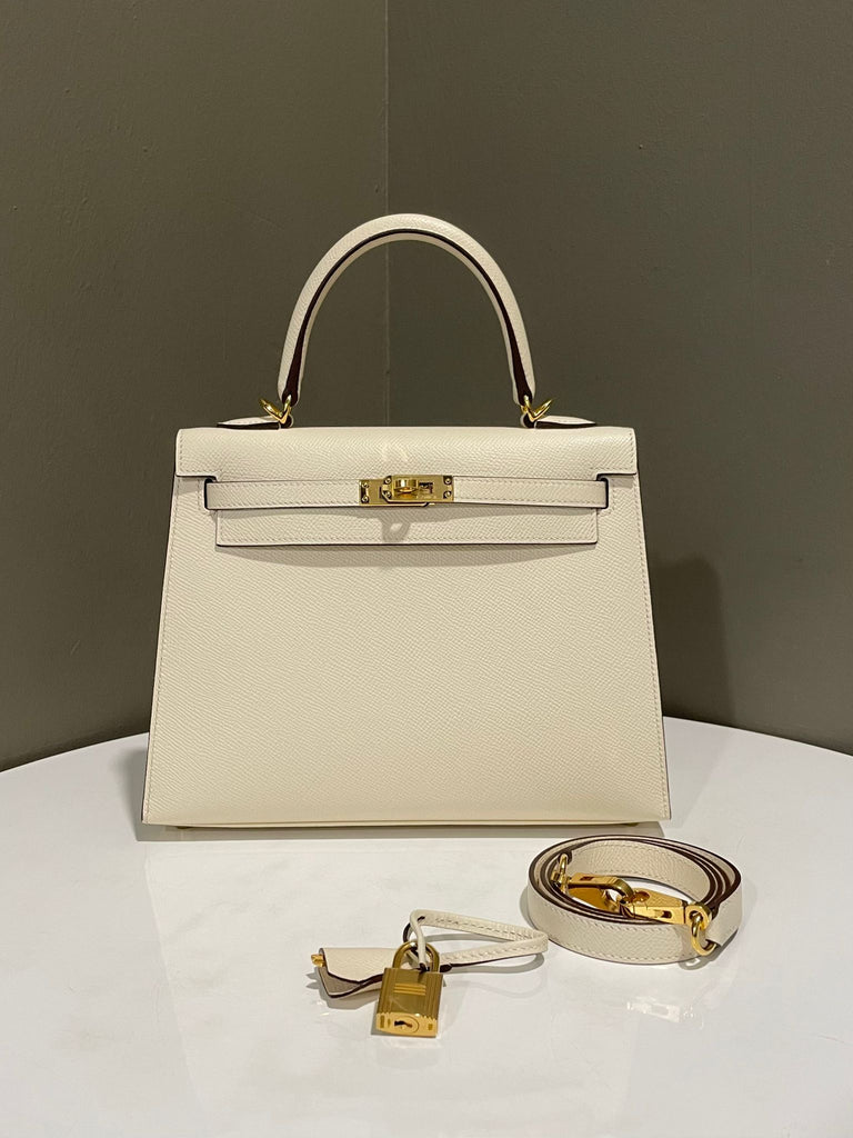 Hermes Kelly 25 Sellier Nata Epsom