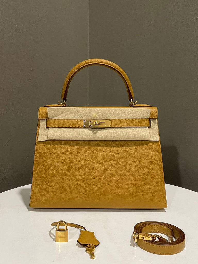 Hermes Kelly Sellier 28 Sesame Epsom