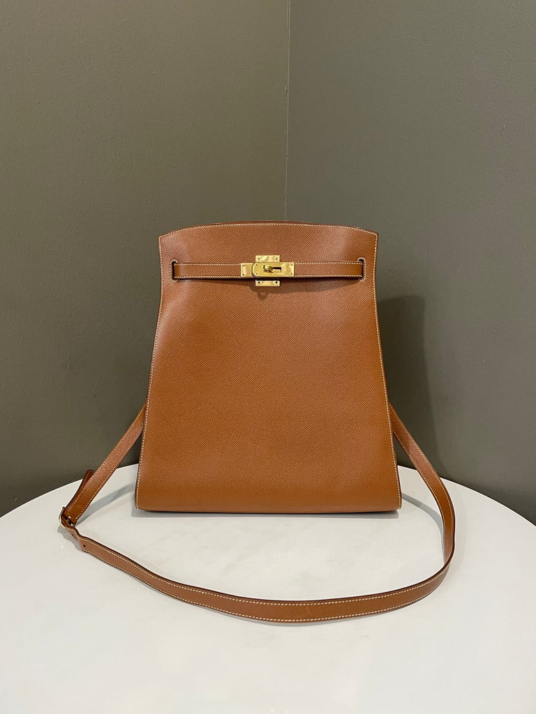 Hermes Kelly Sport 
Gold Epsom