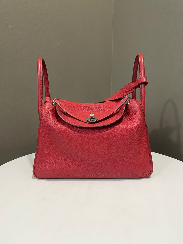 Hermes Lindy 30 Rouge Casque Clemence