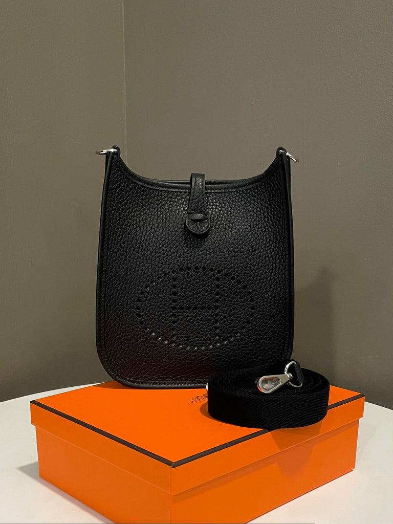 Hermes Mini Evelyn Black Clemence