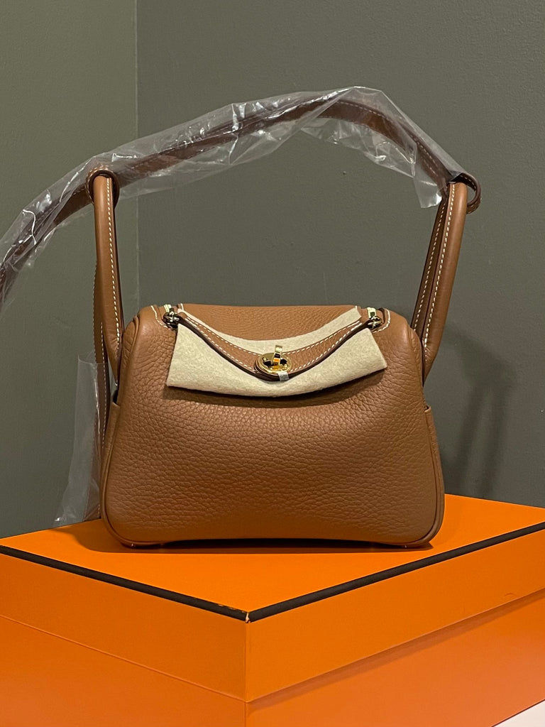 Hermes Mini Lindy II Gold Clemence