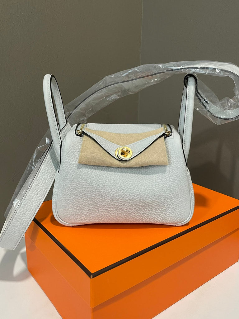 Hermes Mini Lindy II  Gris Platine Clemence
