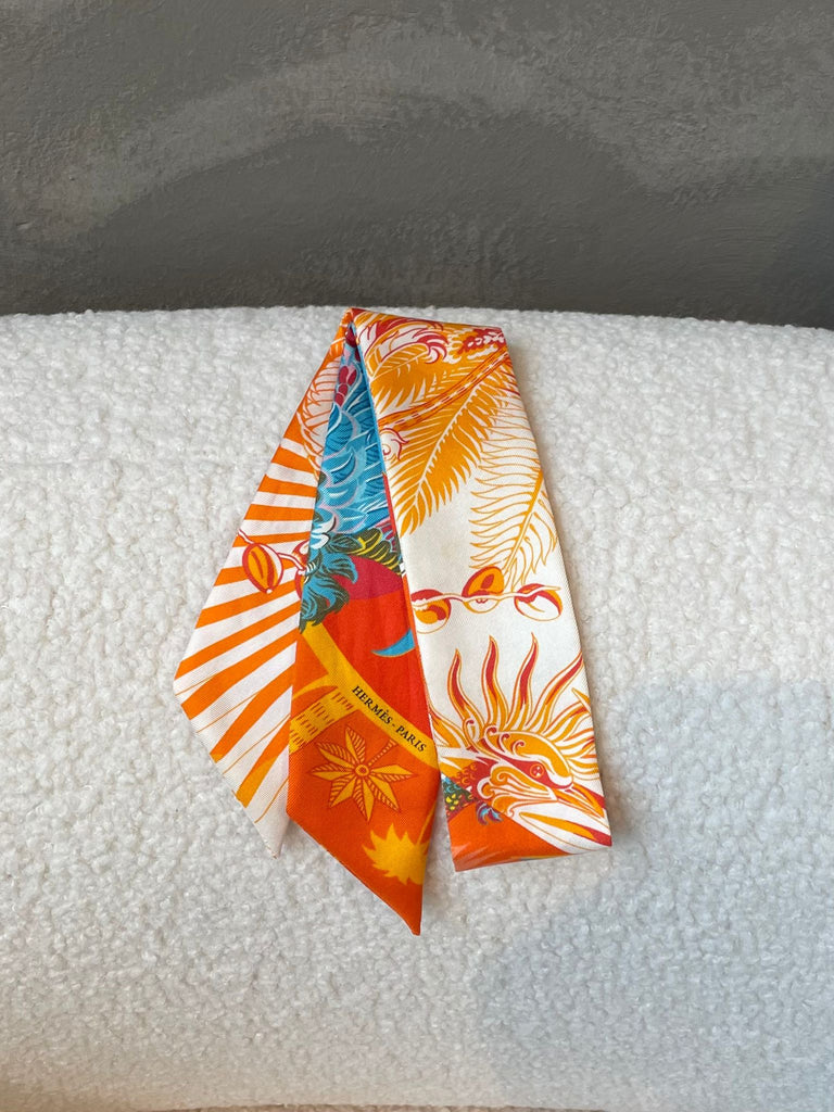 Hermes Mythology Phoenix Twilly  Orange /Multicolor
