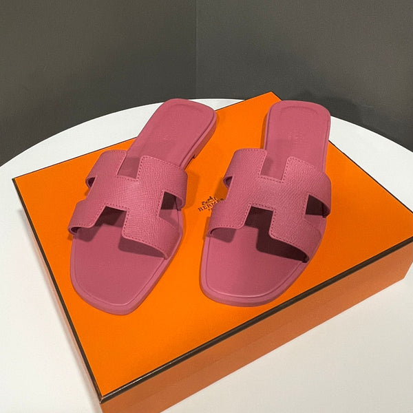 Hermes Oran Sandal Rose de Venise Epsom Size 37 