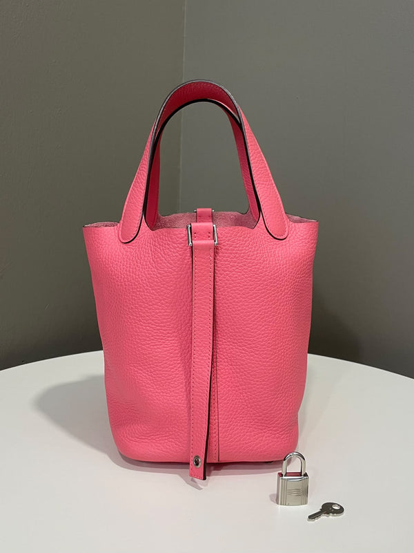 Hermes Picotin 18 Rose Azalee Clemence