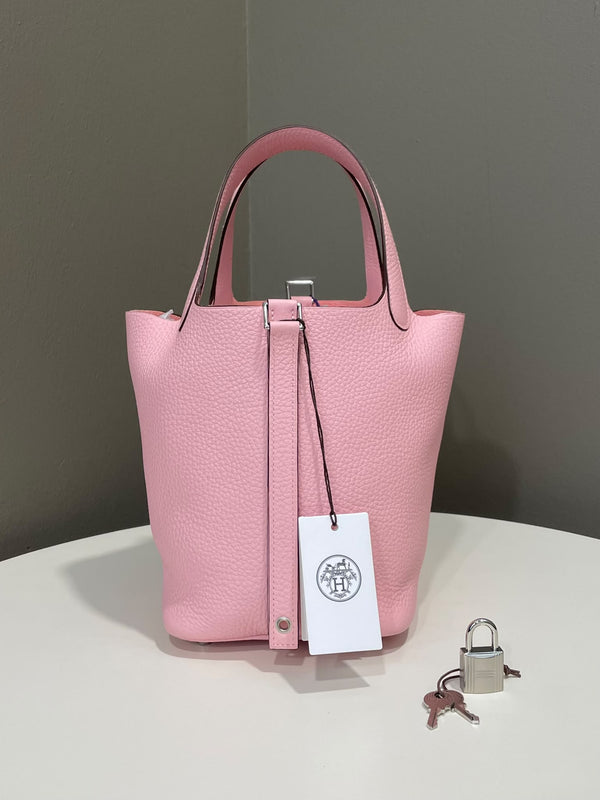 Hermes Picotin 18 Rose Sakura Clemence