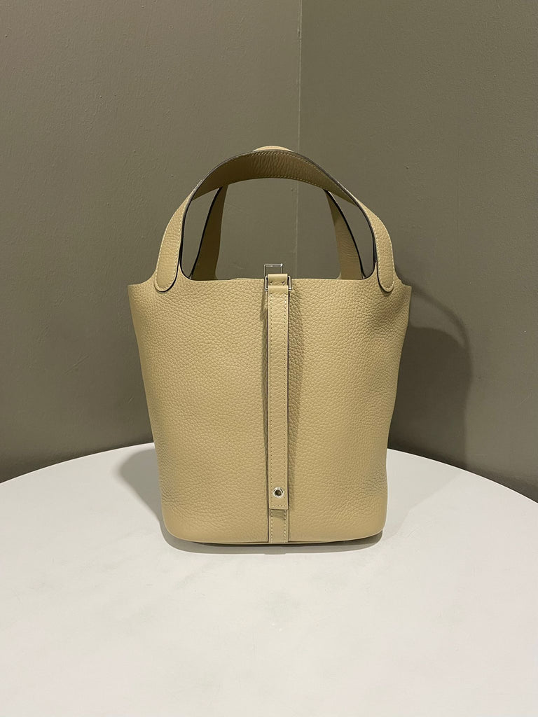 Hermes Picotin 22 Beige Marfa Clemence