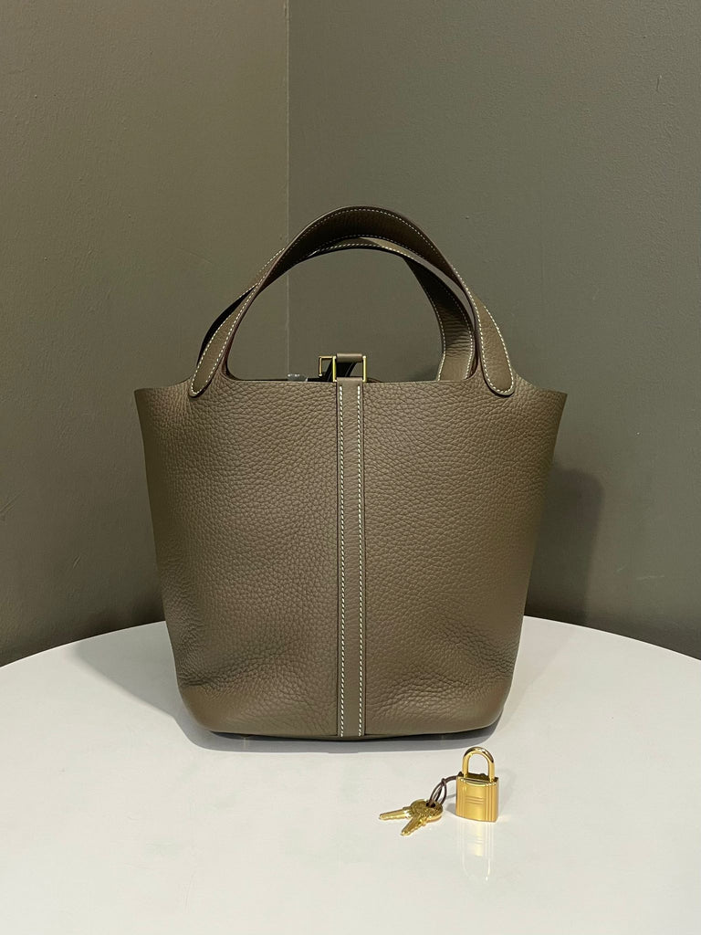 Hermes Picotin 22 Etoupe Taurillon Clemence