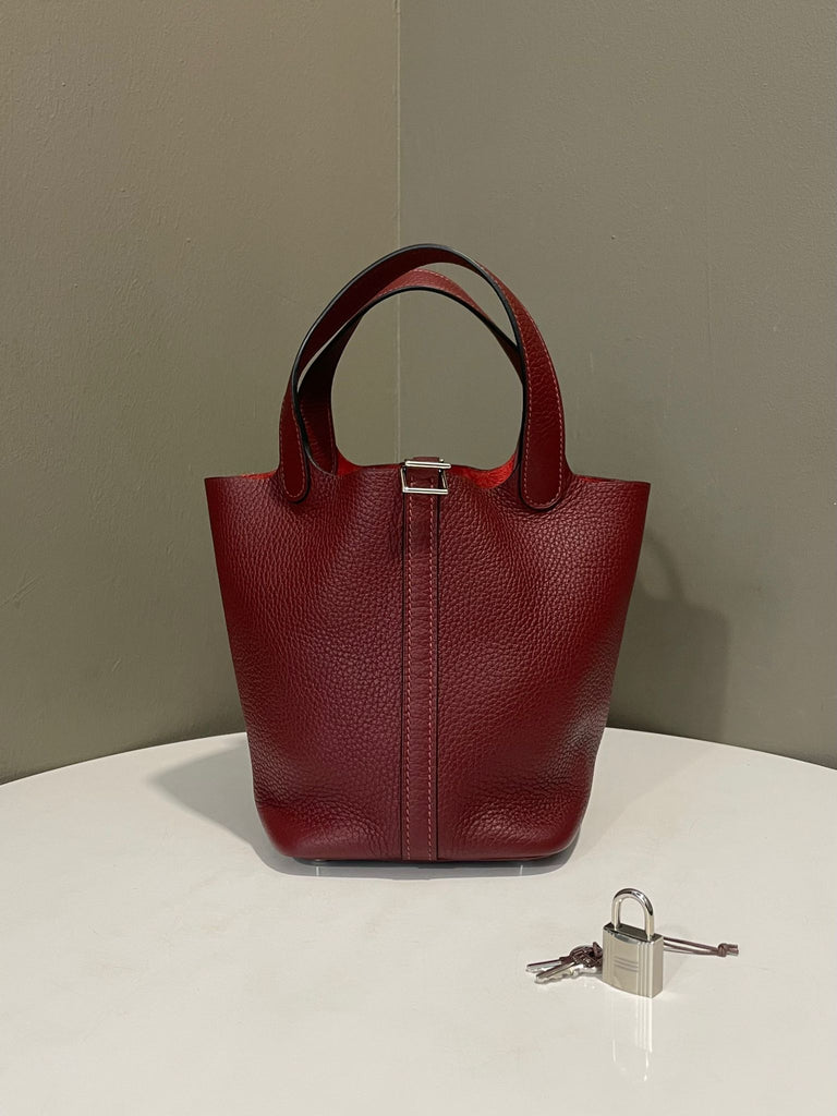 Hermes Picotin Lock 18 Rouge H Clemence