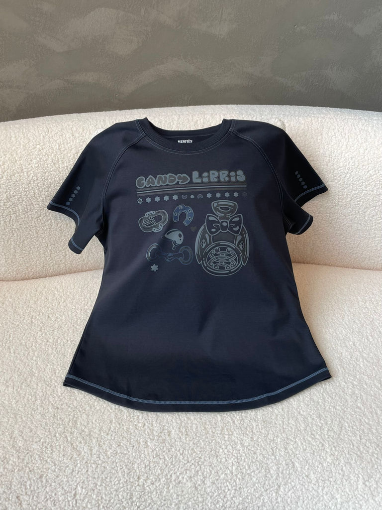 Hermes Printed micro TShirt Midnight