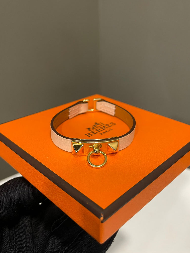 Hermes Rivale Mini Bracelet Pale Pink