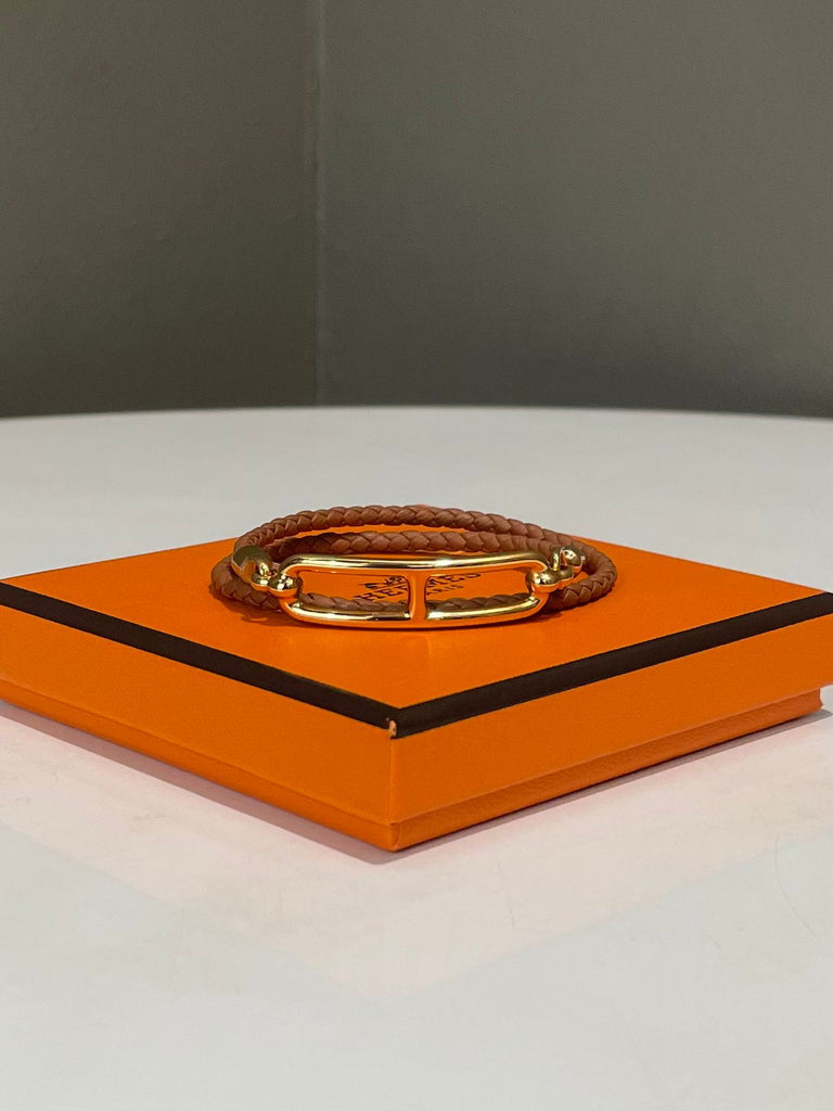 Hermes Roulis Double Tour Bracelet Gold