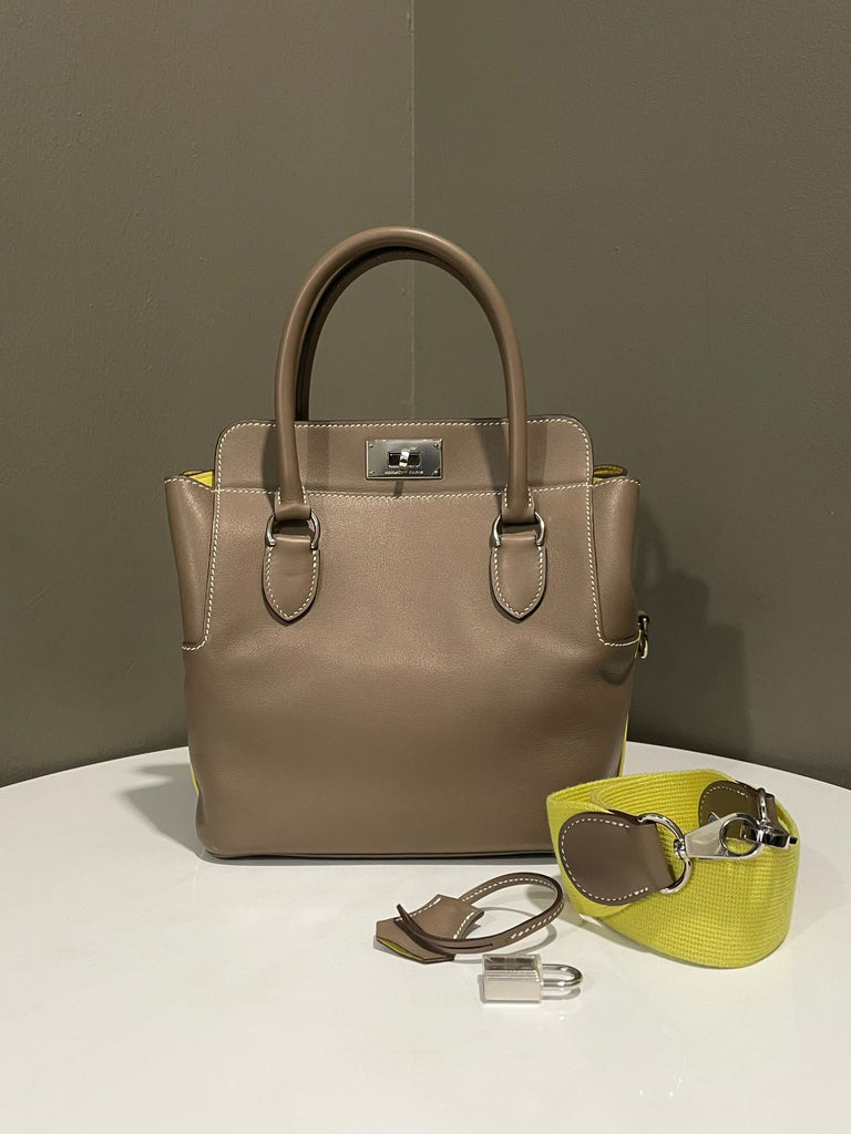 Hermes Toolbox 20 Etoupe Soufre Swift