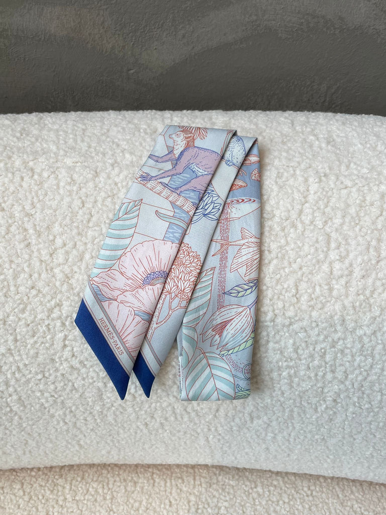 Hermes Twilly Bleu / Gris