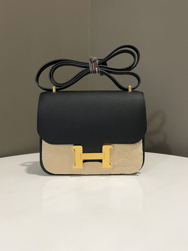 Hermes Constance Mirror 18 Black Epsom