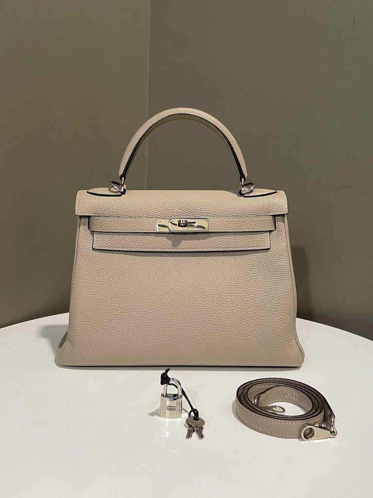 Hermes Kelly 28 Gris Tourterelle