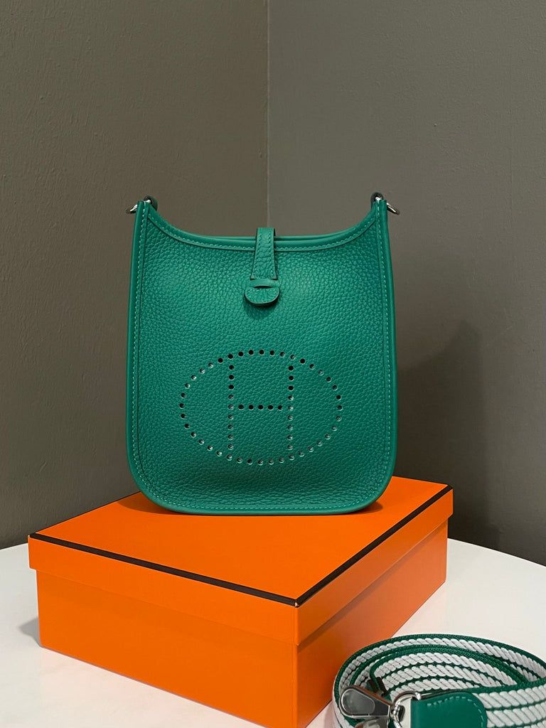 Hermes Mini Evelyn Vert Vertigo Clemence