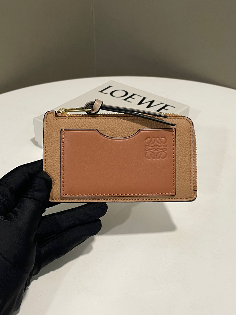 Loewe Coin Cardholder Toffee/Tan Soft Grained calfskin