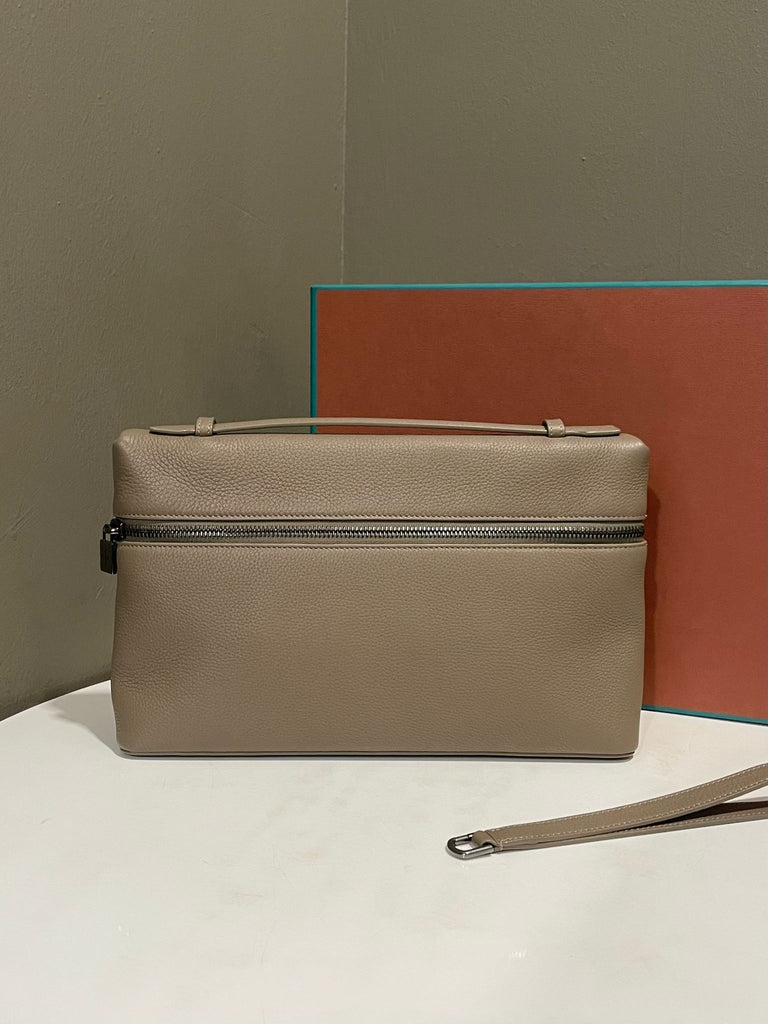Loro Piana Extra Pocket 29 Etoupe Grainy Calfskin