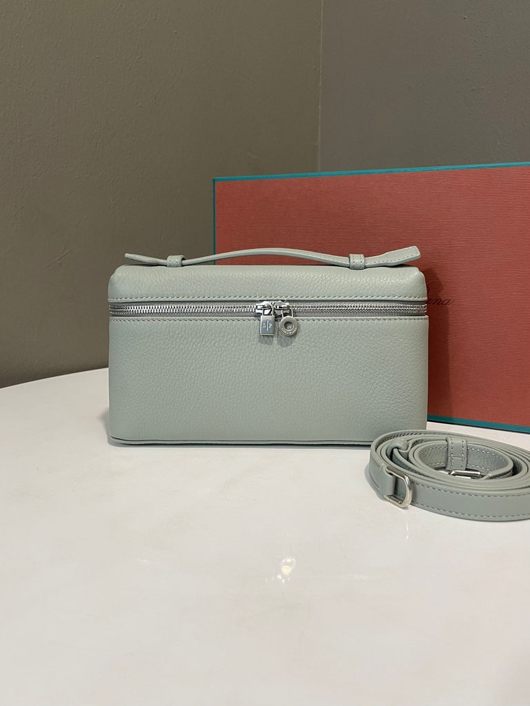 Loro Piana Extra Pocket 19 Eucalyptus Grainy Calfskin