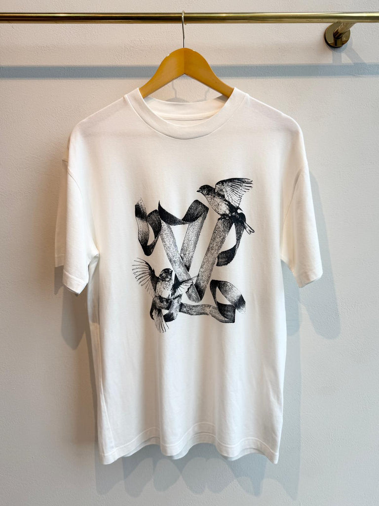 Louis Vuitton Bird Logo T-Shirt White / Black