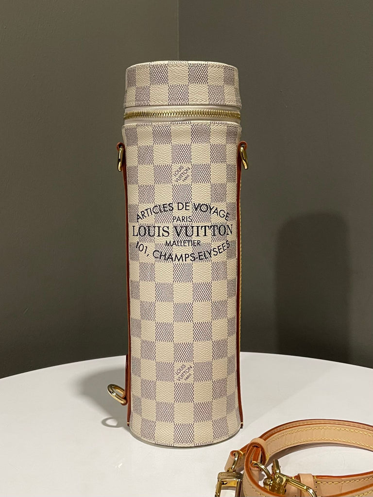 Louis Vuitton Bottle Holder Sling Damier Azur