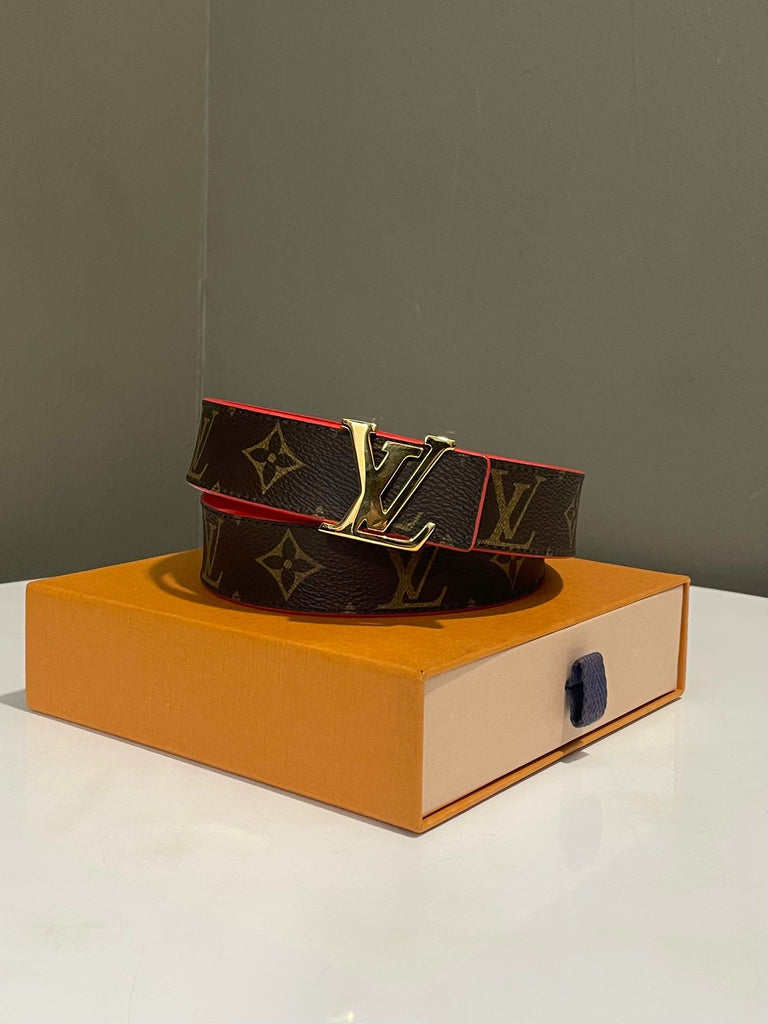Louis Vuitton Initial Belt Monogram / Cherry Red