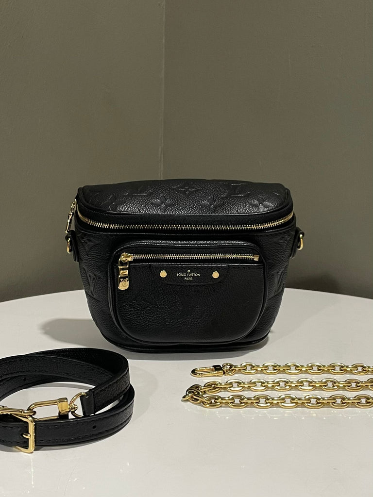 Louis Vuitton Mini Bum bag Black Empreinte