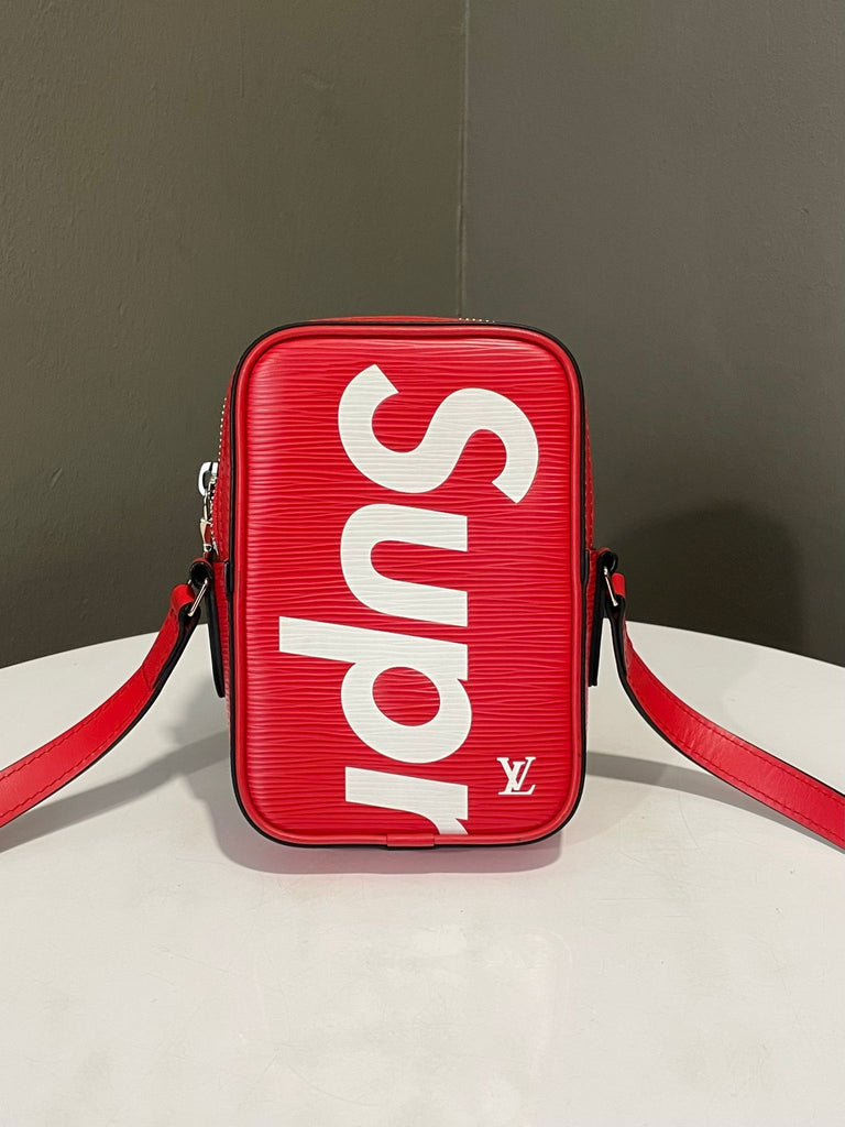 Louis Vuitton x Supreme Crossbody Bag Red / White Epi Leather