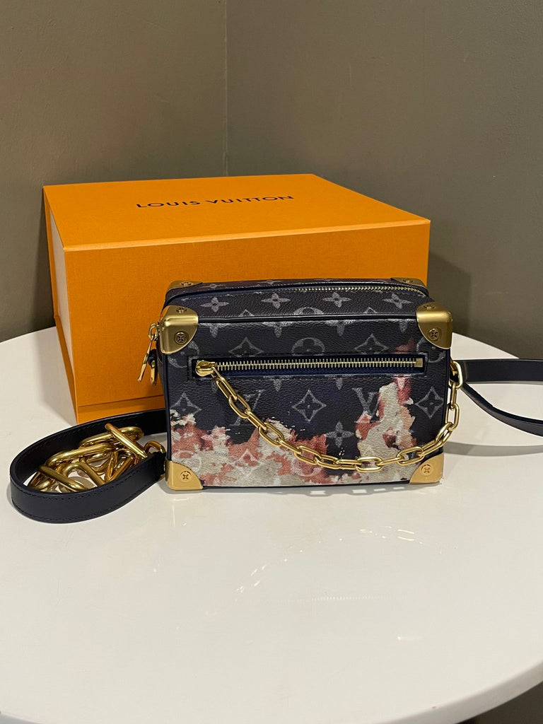 Louis Vuitton Bleach Mini Soft Trunk Blue Monogram