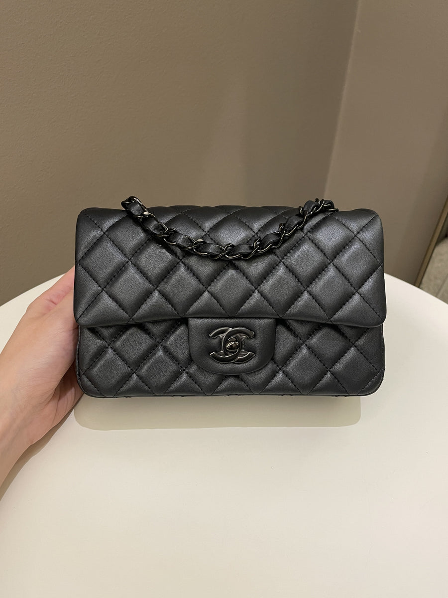 Chanel Black Quilted Caviar Mini Rectangular Classic Single Flap Silver  Hardware, 2017-2018 Available For Immediate Sale At Sotheby's