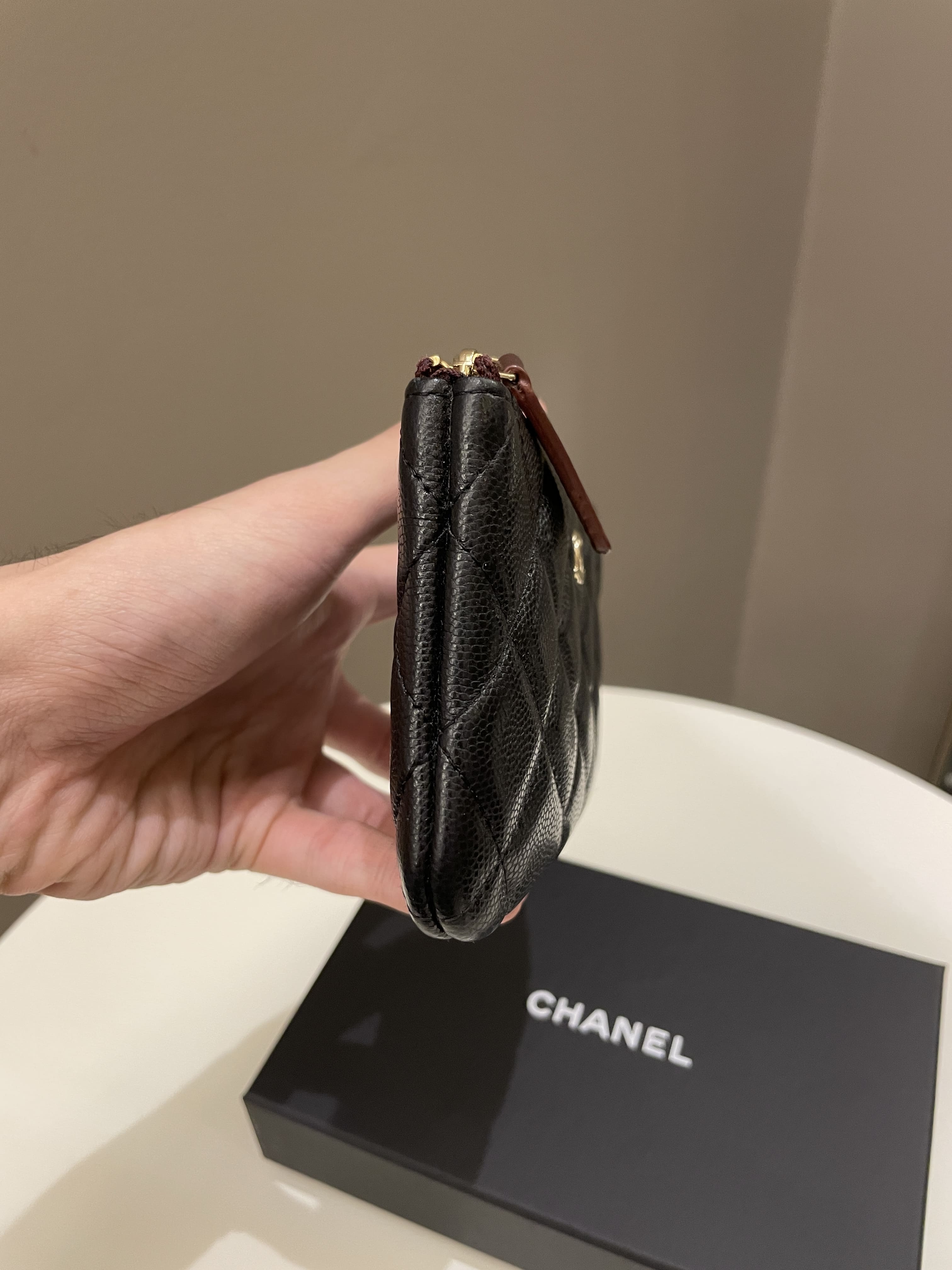 Chanel Classic Quilted Mini Ocase Black Caviar