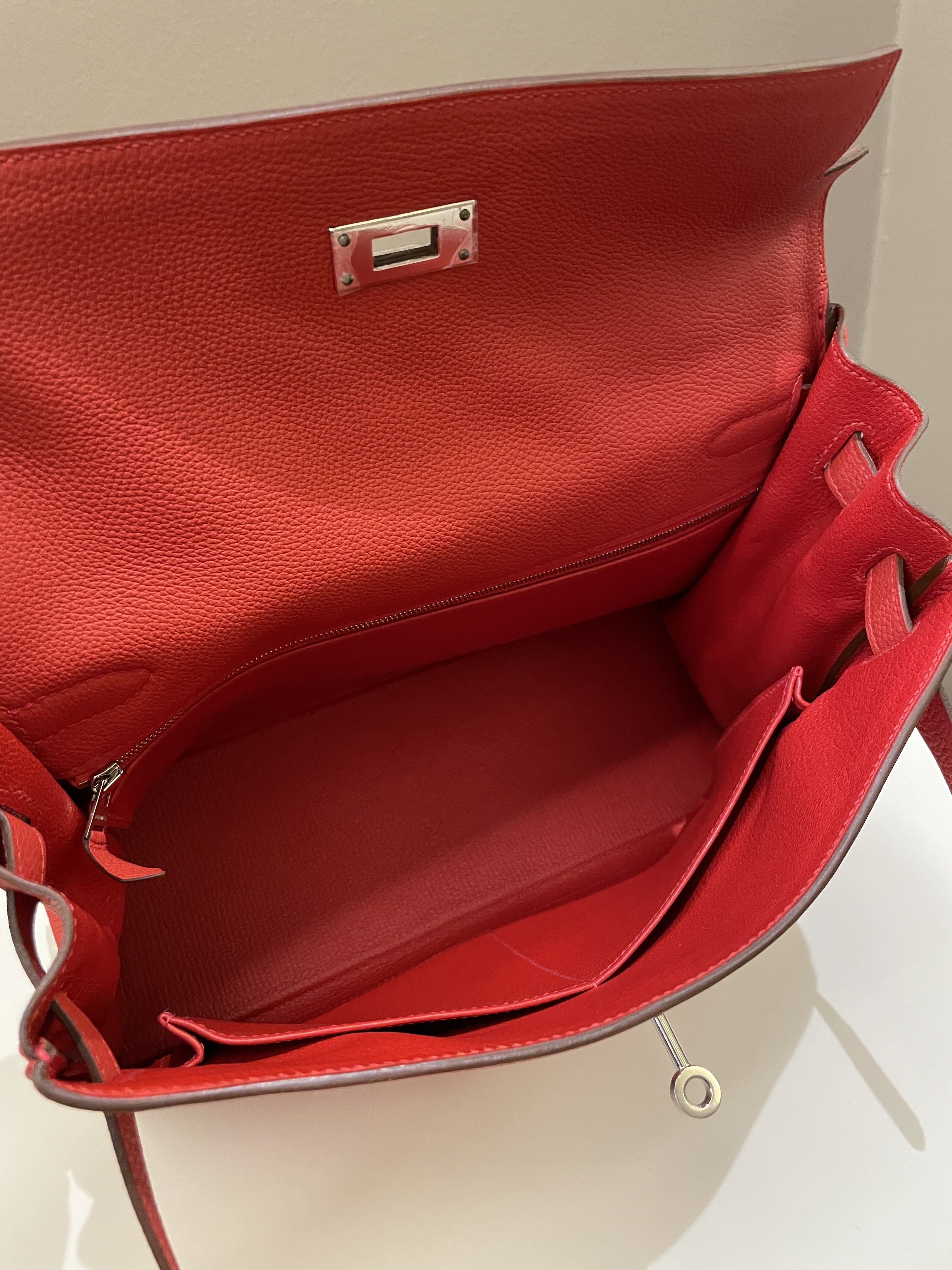 Hermes Kelly Retourne 32 Rouge Pivoine Togo