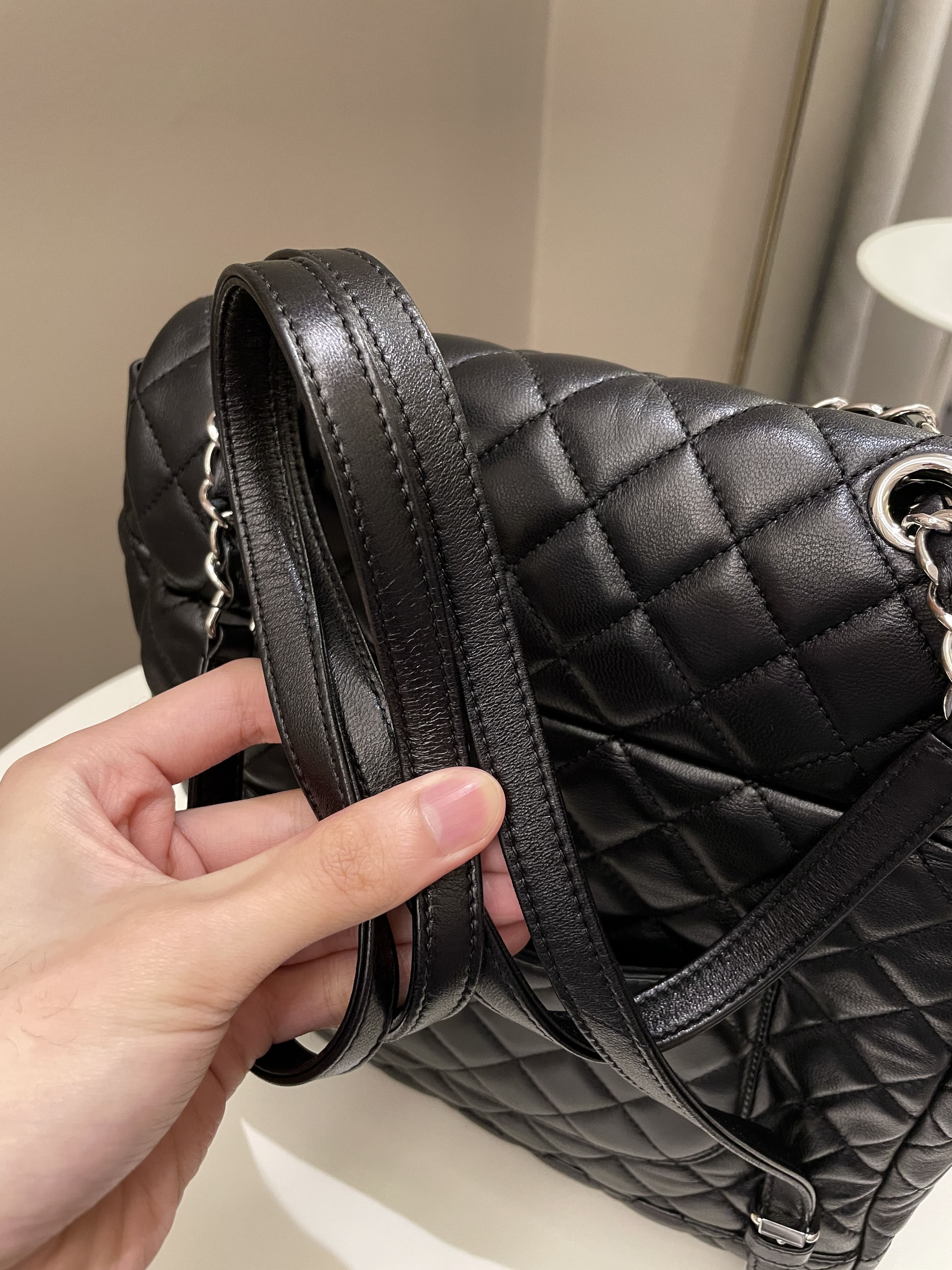 Chanel Quilted Urban Spirit Backpack Black Lambskin