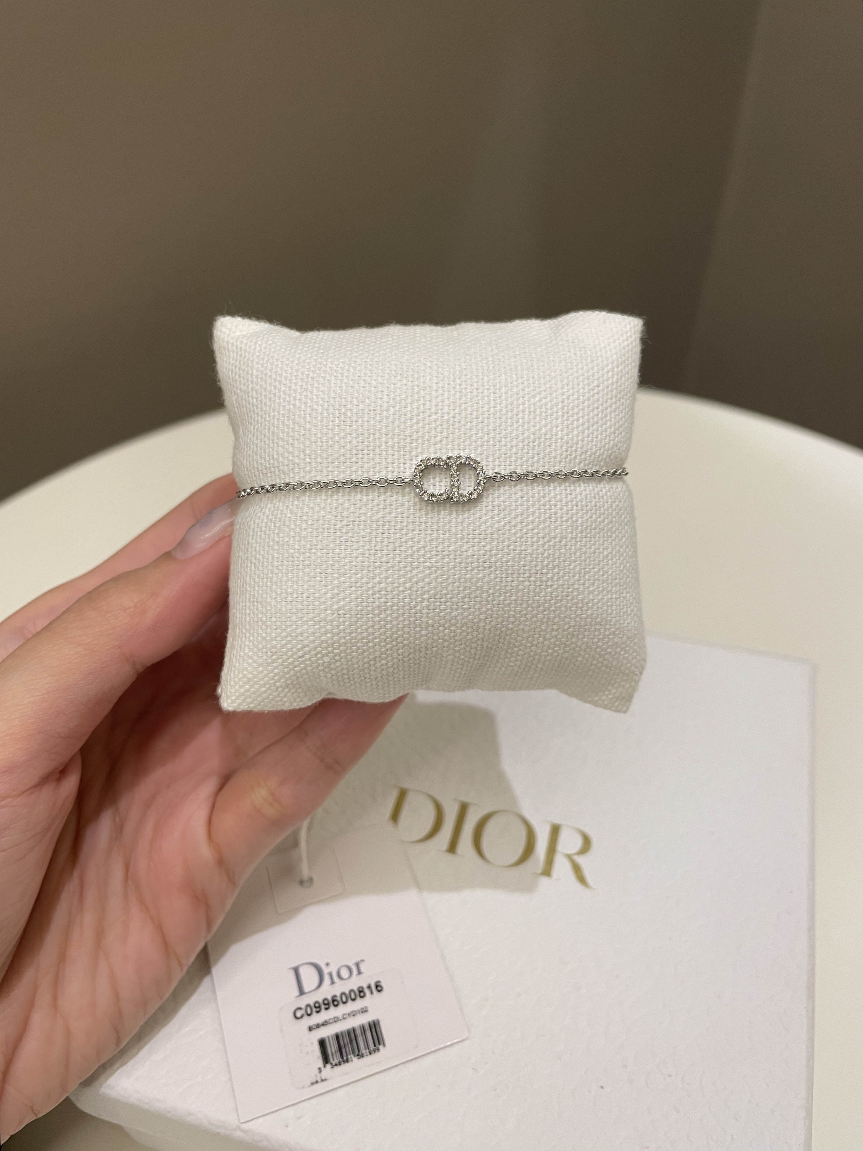 Dior Petite CD Bracelet Rhinestones