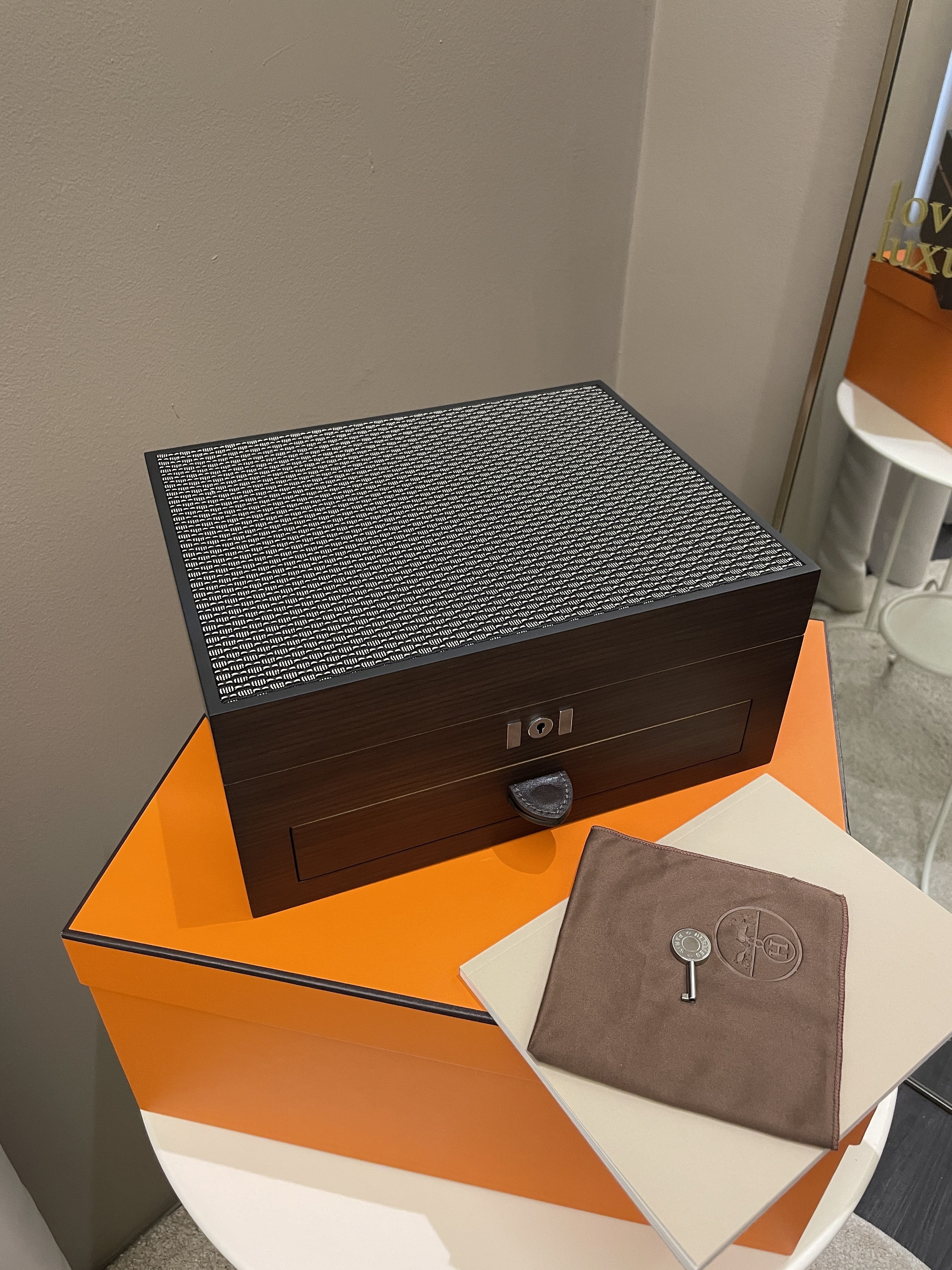 Hermes Vanity Storage Trunk Box
